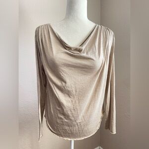 phillip lim silk cotton taupe Elegant Women's Top